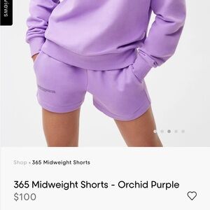 PANGAIA unisex Midweight 365 shorts